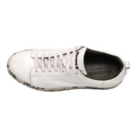 Giovane Gentile Desenli Tabanlı Bağcıklı Sneaker Beyaz