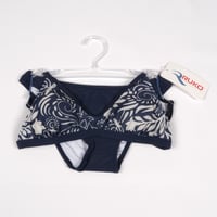 Ruko Botanik Desenli Bikini Takımı Lacivert