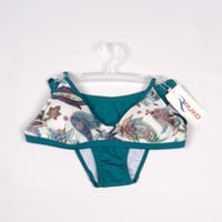 Ruko Paisley Desenli Bikini Takımı Turkuaz