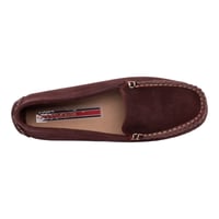 U.S. Polo Assn. Süet Görünümlü Dikiş Detaylı Loafer Ayakkabı Bordo