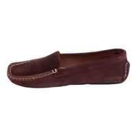 U.S. Polo Assn. Süet Görünümlü Dikiş Detaylı Loafer Ayakkabı Bordo