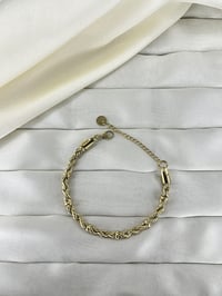 316L 14K Çelik /Paslanmaz Halat Zincir  Kadın Bileklik Gold