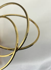 316L 3'lü Çelik Ajda Bilezik Gold
