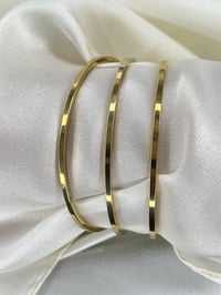 316L 3'lü Çelik Ajda Bilezik Gold