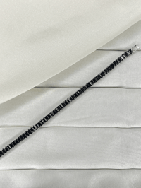 316L Zirkon Taşlı Çelik/Paslanmaz Erkek Bileklik Gümüş