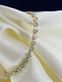 CMJEWELRY VİP Kararmaz Zirkıon Taşlı Kadın Bileklik  Gold