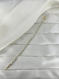 CMJEWELRY VİP Kararmaz Zirkıon Taşlı Kadın Bileklik  Gold