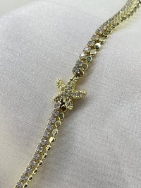 Fashion Jewelry Vip Çift Sıra Deniz Yıldızı Su Yolu Kadın Bileklik Gold
