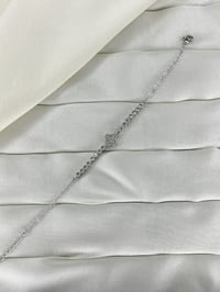 Fashion Jewelry Vip Yonca Detaylı Zirkon Taşlı Kadın Bileklik Gümüş