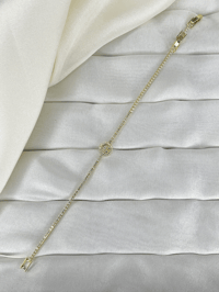 Fashion Jewelry Vip Zirkon Taşlı Su Yolu Kadın Bileklik Gold