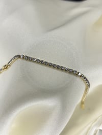 XUPİNG 14k Zirkon Taşlı Su Yolu Çelik/Paslanmaz Kadın Bileklik Gold