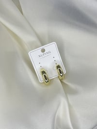 XUPİNG Çelik/Paslanmaz Bombeli Küpe Gold