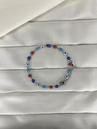 XUPİNG Nazar Detaylı Renkli Paslanmaz/Çelik Kadın Bileklik Gümüş