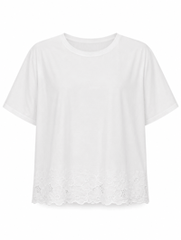 ÇİÇEK APLİKELİ T-SHIRT