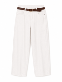 KADIN KEMERLİ DENİM PANTOLON