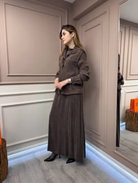 Almarwah Black 202781-1 Kahverengi Elbise