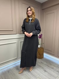 Almarwah Black 50933 Acı Kahve Fermuar Detaylı Kap (Büyük Beden)