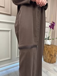 Almarwah Black 50933 Kahverengi Fermuar Detaylı Kap (Büyük Beden)
