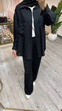 Ceremony 26Y196 Siyah Cebi Taş Detaylı Gömlek