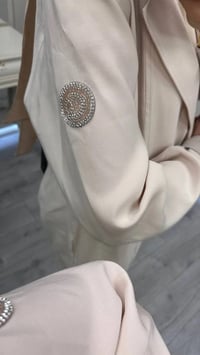 Ceremony 26Y938 Taş Kolu Arma Detaylı Ceketli Modal Takım