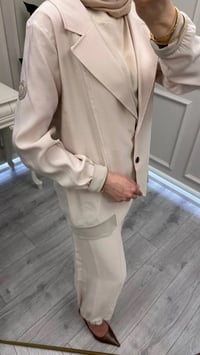 Ceremony 26Y938 Taş Kolu Arma Detaylı Ceketli Modal Takım