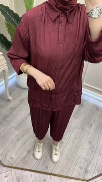 Ceremony 26Y951 Bordo Arkası Yırtmaç Detaylı Takım