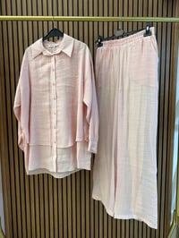 Ceremony 26Y967 Pembe Bluzun Arkası Yırtmaçlı Takım
