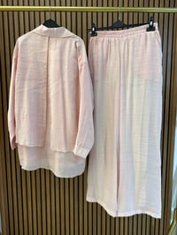 Ceremony 26Y967 Pembe Bluzun Arkası Yırtmaçlı Takım