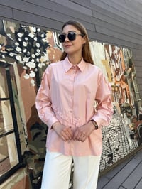 Ceremony 5158 Pembe Kolları Ve Önü Fırfır Detaylı Gömlek