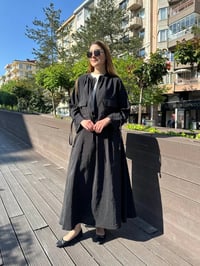 Ceremony 5621 Siyah Arkası Lastikli Önü Pileli Etek