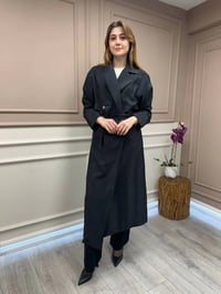 Ceremony 58112 Siyah Belden Kuşaklı Kap