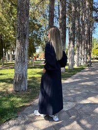 Ceremony 6840 Lacivert Dantel Detaylı Kap