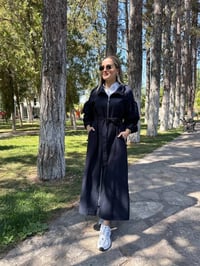Ceremony 6840 Lacivert Dantel Detaylı Kap