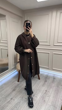 Ceremony 6856 Kahverengi Önü Çıtçıtlı Kap