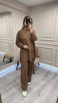 Ceremony 6931 Camel Önü Gold Düğme Detaylı Takım