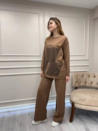 Ceremony 6932 Camel Dantel Detaylı İkili Takım