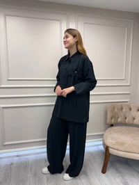 Ceremony 6938 Siyah Cebi İşleme Detaylı Takım
