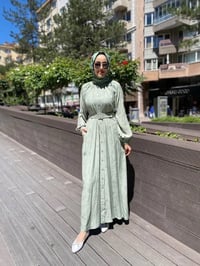 Cloche CL3365 Yeşil Mia Elbise