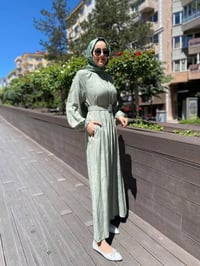 Cloche CL3365 Yeşil Mia Elbise
