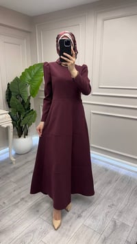 Exquise E26K06118454 Bordo Angelaıca Elbise