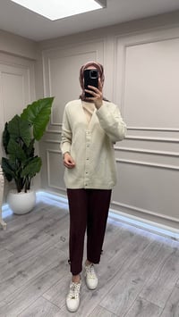 Exquise E26K06125007 Ekru Novais Triko Hırka