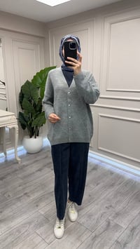 Exquise E26K06125007 Gri Novais Triko Hırka