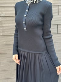 Exquise E26K06128004 Siyah Osloara Triko Elbise