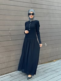 Exquise E26K06128004 Siyah Osloara Triko Elbise