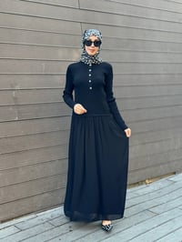 Exquise E26K06128004 Siyah Osloara Triko Elbise