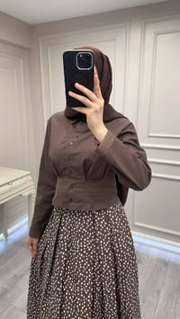 Exquise E26Y06208100 Kahverengi Felecia Gömlek