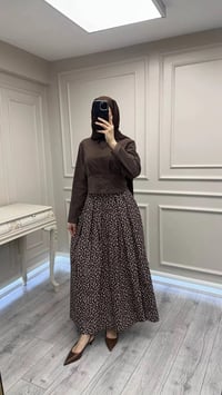 Exquise E26Y06215050 Kahve Flori Etek