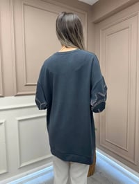 Ghisa 25YGÇTNK2452 Siyah Taşlı Tunik