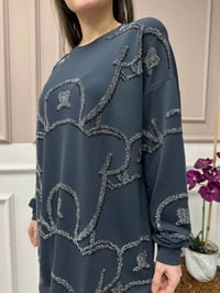 Ghisa 25YGÇTNK2452 Siyah Taşlı Tunik