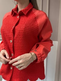 Ghisa 25YGSCKT3036 Kırmızı Mini Ceket